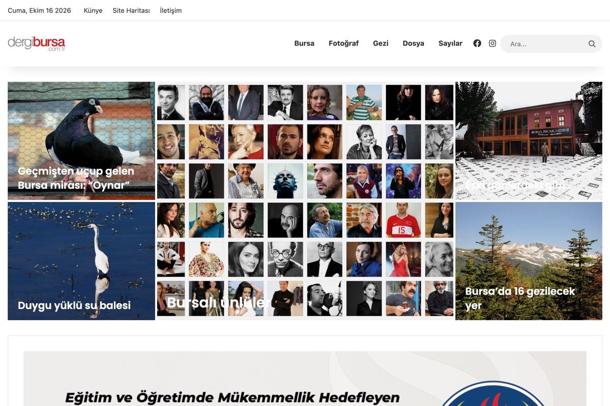 Dergi Bursa web sitesi